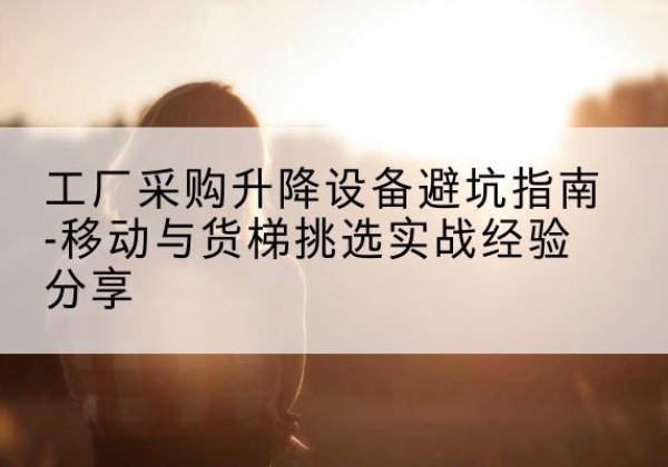 杭锦旗移动式升降机怎么选-工厂采购升降设备避坑指南-移动与货梯挑选实战经验分享